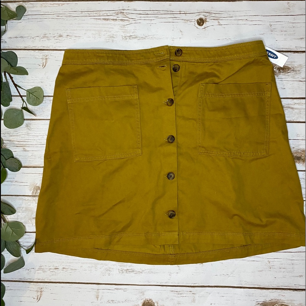 NWT • Old Navy • Button Down Skirt •